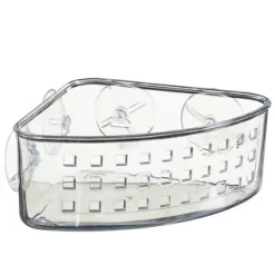Suction Plastic Corner Caddy - Clear