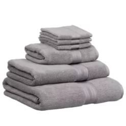 B&M Signature Zero Twist Bath Towel - Grey -Home Decor Shop 3172653 317254 317255 317256 Signature Zero Twist grey towels 1