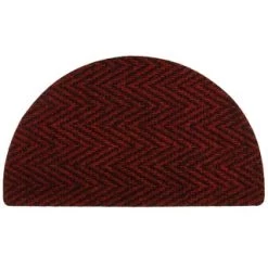B&M Half Moon Indoor Chevron Doormat 40 X 70cm -Home Decor Shop 319759 Half Moon Indoor Chevron Mat 40x70cm red
