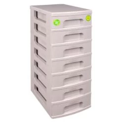 Really Useful Storage Tower 7 X 7L - Grey -Home Decor Shop 324438 really usefil 7x7 drawers gove grey