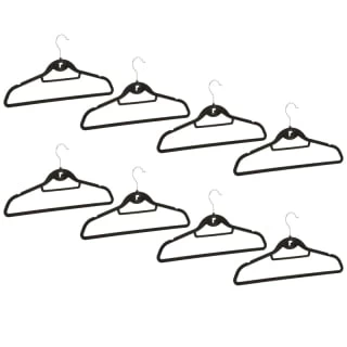 B&M Pure Velvet Hangers 8pk - Black 3 B&M Pure Velvet Hangers 8pk - Black - Image 3