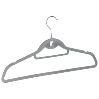 B&M Pure Velvet Hangers 8pk - Grey 2 B&M Pure Velvet Hangers 8pk - Grey - Image 2