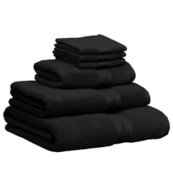 B&M Signature Hand Towel - Black -Home Decor Shop 337604 337633 337634 337636 signature zero twist towels black