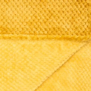 B&M Oversized Waffle Throw - Ochre 4 B&M Oversized Waffle Throw - Ochre - Image 4