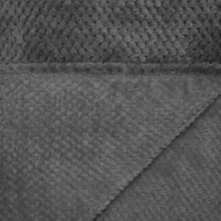 Simply Everyday Waffle Throw - Charcoal -Home Decor Shop 348798 simply waffle throw charcoal 2