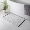 B&M Diamond Woven Bath Mat - Grey