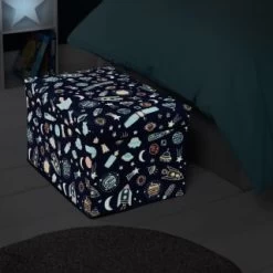 B&M Storage Ottoman Glow In The Dark – Space 3 B&M Storage Ottoman Glow In The Dark – Space -Home Decor Shop 367013 space glow in the dark ottoman storage