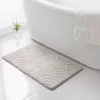 B&M Scallop Memory Foam Bath Mat - Taupe