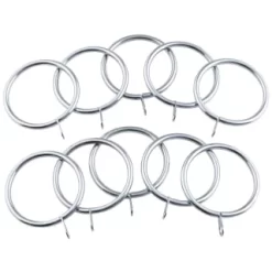 B&M Metal Curtain Rings 10pk - Shiny Nickle