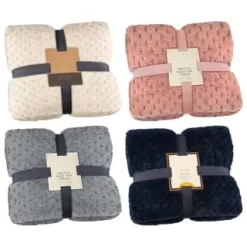 Waffle Faux Fur Throw - Cream -Home Decor Shop 372937 372948 372950 waffle faux fur throw group