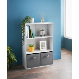 Lokken Bookcase - White 1 Lokken Bookcase - White