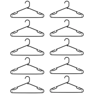 B&M Jumbo Hangers 10pk - Black 2 B&M Jumbo Hangers 10pk - Black - Image 2