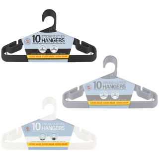B&M Jumbo Hangers 10pk - Black 4 B&M Jumbo Hangers 10pk - Black - Image 4