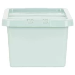 B&M Storage Box With Lid 11L - Sage -Home Decor Shop 377036 11l storage box sage 2