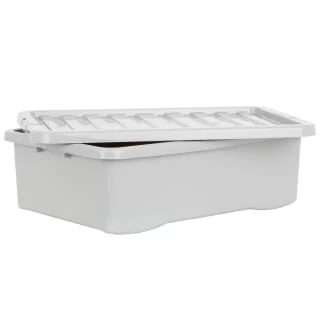 B&M Under Bed Storage Box 32L - Grey 2 B&M Under Bed Storage Box 32L - Grey - Image 2