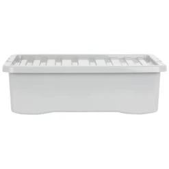 B&M Under Bed Storage Box 32L - Grey 7 B&M Under Bed Storage Box 32L - Grey -Home Decor Shop 377037 under bed storage box 32l grey 4