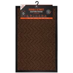 B&M Ultimate Trap Mat 55 X 85cm - Brown -Home Decor Shop 379122 durable ultimate sculpted trap mat 55x85cm brown