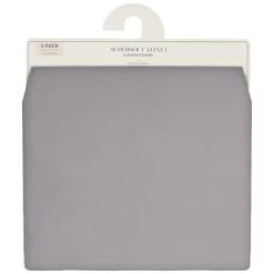 Supersoft Velvet Cushion Covers 2pk - Grey