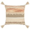 B&M Esme Stripe Woven Cushion - Natural