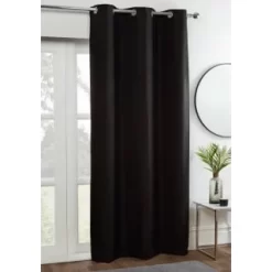 B&M Kent Woven Blackout Panel 54 X 86" - Black