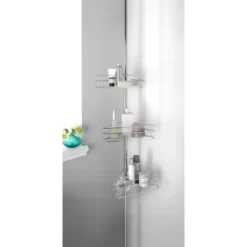 B&M Chrome 3 Level Tension Shower Caddy