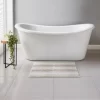 B&M Newbury Stripe Bath Mat 50 X 80cm - Neutral
