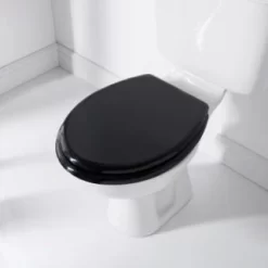 Addis Wooden Toilet Seat - Black