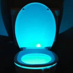 B&M Multicoloured Toilet Night Light -Home Decor Shop 383097 toilet night light 8