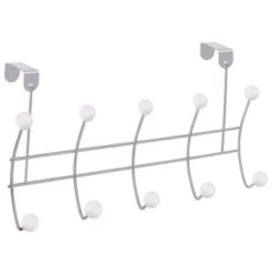 B&M 10 Ball Overdoor Hooks - Silver