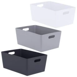 Soho Storage Tub 15 X 35 X 26cm - White -Home Decor Shop 384310 soho size g box 15x35x26cm group