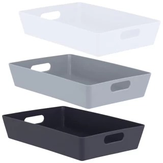 Soho Storage Tray 8 X 35 X 26cm - White 2 Soho Storage Tray 8 X 35 X 26cm - White - Image 2