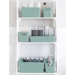 Soho Storage Tub 10 X 10 X 10cm - Sage -Home Decor Shop 384326 384406 384419 soho box sage group1 1