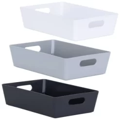 Soho Storage Tray 6 X 25.5 X 17cm - White -Home Decor Shop 384407 soho size d box 6x25 5x17cm group