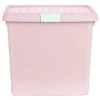 B&M Waffle Clip Box Storage Cube 14L - Dusty Pink