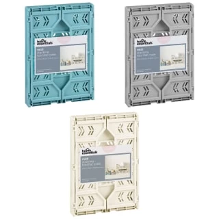 Midi Stacking Fold Flat Crate 30.6 X 20.5 X 12.6cm - Teal 4 Midi Stacking Fold Flat Crate 30.6 X 20.5 X 12.6cm - Teal - Image 4