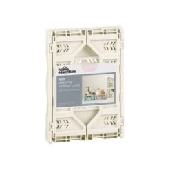 Mini Stacking Fold Flat Crate 22.2 X 15 X 8.7cm - Cream -Home Decor Shop 384981 home essebtials mini stacking fold flat crate cream