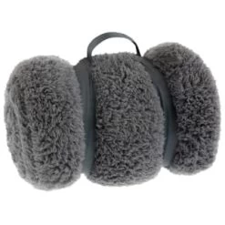 Simply Everyday Teddy Rolled Throw - Grey