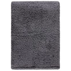 Simply Everyday Teddy Rolled Throw - Grey -Home Decor Shop 388688 simply teddy rolled throw grey 4