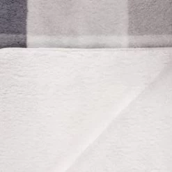 B&M Highland Mono Check Sherpa Doublesided Throw -Home Decor Shop 388811 highland check sherpa throw 3