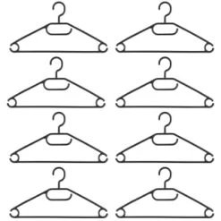 B&M Swivel Hook Hangers 8pk - Black 5 B&M Swivel Hook Hangers 8pk - Black -Home Decor Shop 389262 home organisation 8pk swivel hook hangers black 2