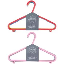 B&M Children's Hangers 10pk - Pastel -Home Decor Shop 389289 home organisation co 10pk childrens hangers main