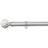 B&M Shiny Nickle Gem Curtain Pole 70 - 120cm
