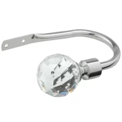 B&M Shiny Nickle Gem Curtain Hold Backs 2pk