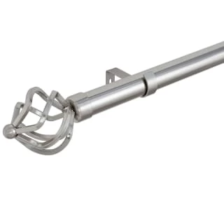 B&M Steel Mace Cage Curtain Pole 120 - 220cm 1 B&M Steel Mace Cage Curtain Pole 120 - 220cm