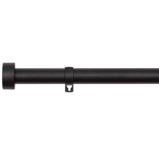 B&M Black Stud End Curtain Pole 70 - 120cm 2 B&M Black Stud End Curtain Pole 70 - 120cm - Image 2