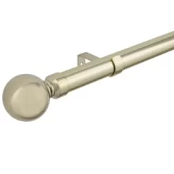 B&M Shiny Gold Orb Curtain Pole 70 - 120cm