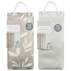 Grey Geo Printed Shower Curtain -Home Decor Shop 390588 printed shower curtain grey group