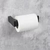 B&M Black Fitted Toilet Roll Holder