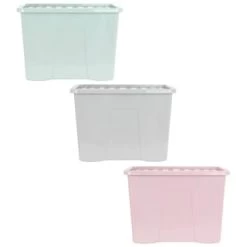 B&M Storage Box With Lid 80L - Sage -Home Decor Shop 391381 391383 391384 80l storage box and lid group 1