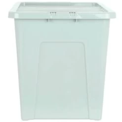 B&M Storage Box With Lid 80L - Sage -Home Decor Shop 391384 sage 80l storage box and lid 2